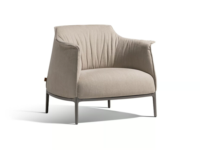 ARCHIBALD - Fabric armchair with armrests _ Poltrona Frau